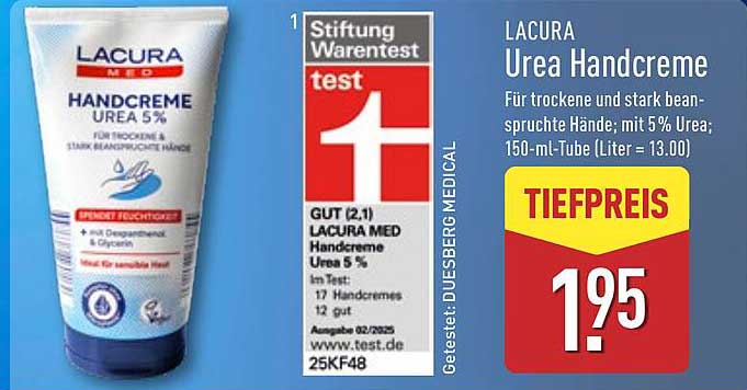 LACURA Urea Handcreme 5% - 150 ml