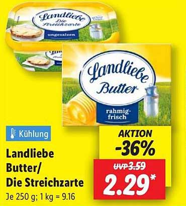Landliebe Butter/Die Streichzarte