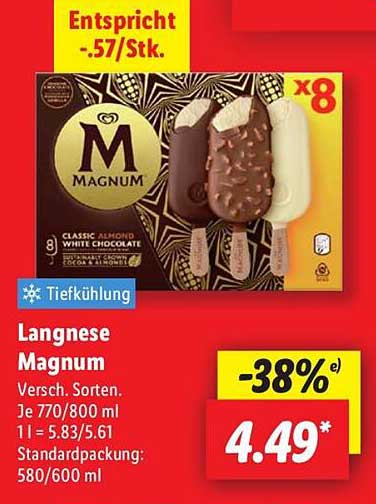Langnese Magnum 8er Pack – Verschiedene Sorten