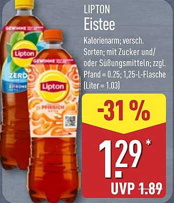 LIPTON Eistee - Erfrischung in verschiedenen Sorten