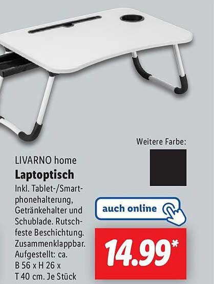 LIVARNO home Laptop Tisch