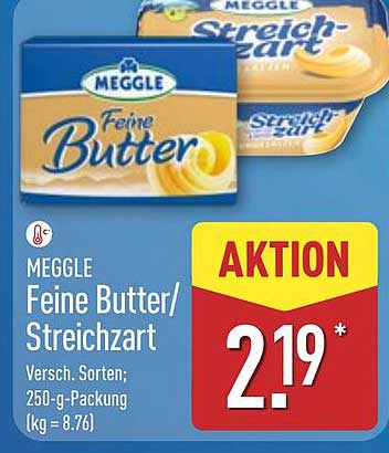 MEGGLE Feine Butter/Streichzart - 250-g-Packung