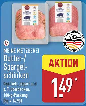Meine Metzgerei Butter-/Spargelschinken