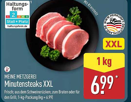 MEINE METZGEREI Minutenssteaks XXL
