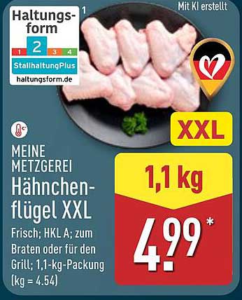 MEINE METZGERIE Hähnchen-Flügel XXL