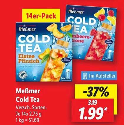 Meßmer Cold Tea 14er-Pack – Erfrischung pur!