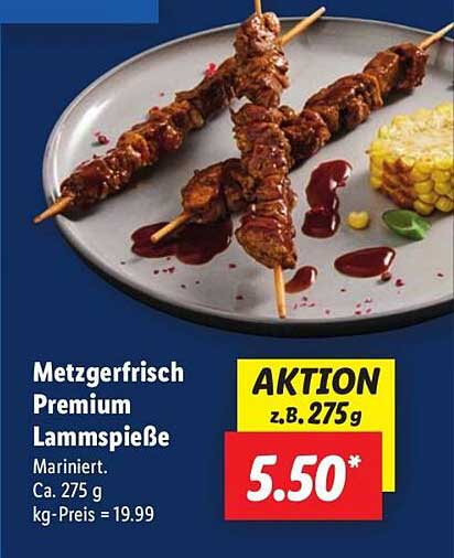 Metzgerfrisch Premium Lammliebhaber-Spieße