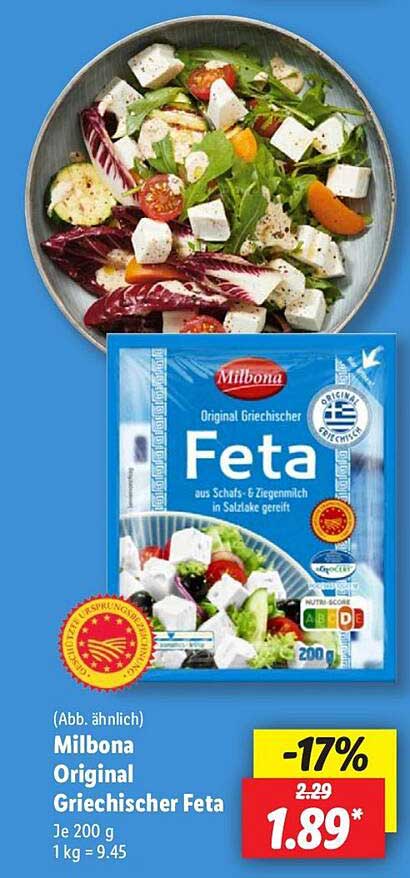 Milbona Original Griechischer Feta 200 g