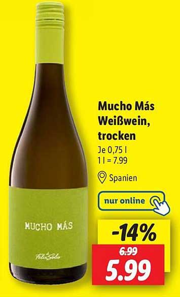 Mucho Más Weißwein, trocken