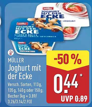 MÜLLER Joghurt mit der Ecke