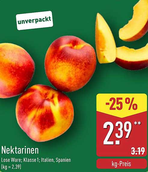 Nektarinen - frisch und saftig
