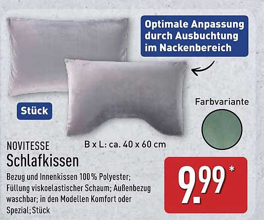 NOVITESSE Schlafkissen