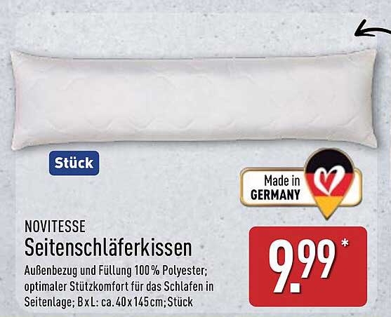 NOVITESSE Seitenschläferkissen