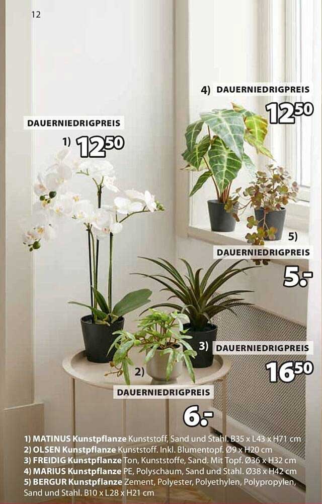 Olsen Kunstpflanze mit Blumentopf – ideal für jedes Zuhause