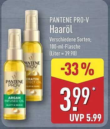 PANTENE PRO-V Haaröl - Verschiedene Sorten; 100-ml-Flasche