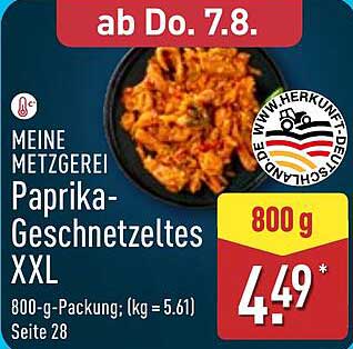 Paprika-Geschnetzeltes XXL - 800 g Packung
