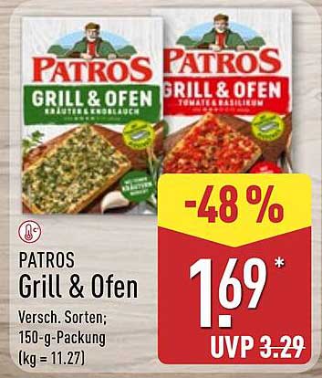 PATROS Grill & Ofen - Verschiedene Sorten; 150-g-Packung