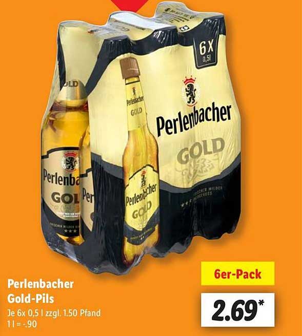 Perlenbacher Gold-Pils 6er-Pack