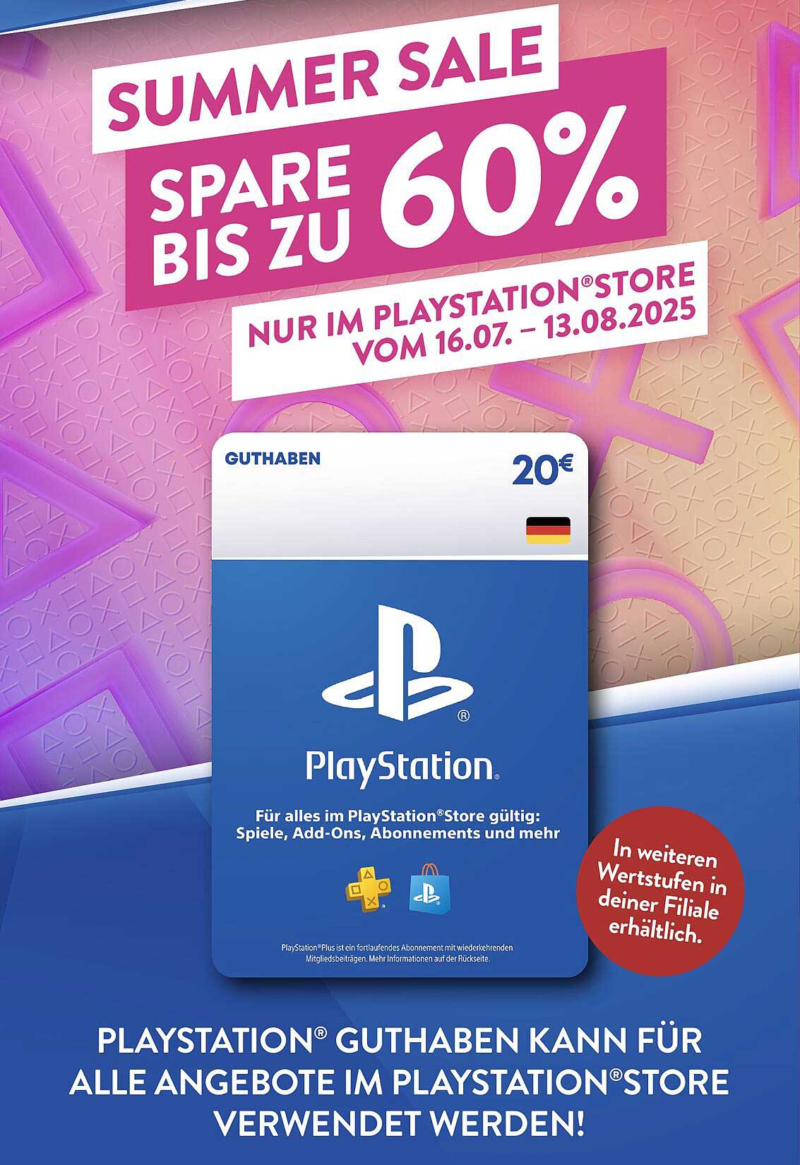 PLAYSTATION® GUTHABEN KARTEN FÜR SPASS UND SPIELFREUDE