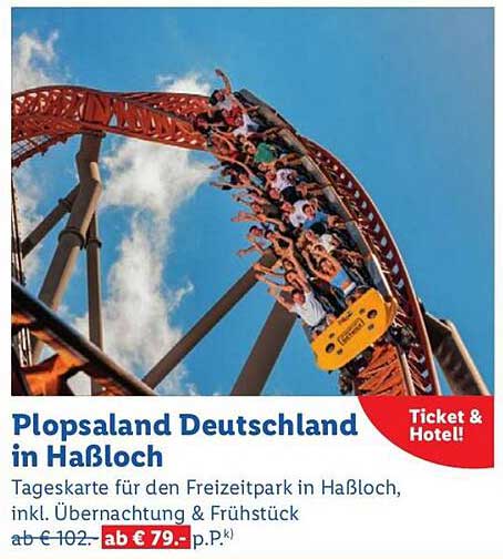 Plopsaland Deutschland in Haßloch - Tageskarte mit Übernachtung & Frühstück