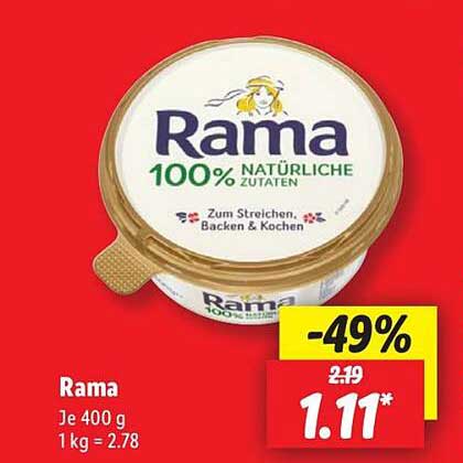 Rama 100% natürliche Zutaten 400 g