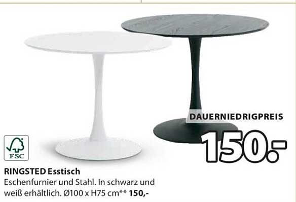 RINGSTED Esstisch - 150,-