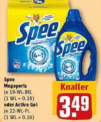 Spee Megaperls 19-WL Flasche oder Active Gel 22-WL Flasche