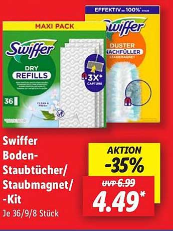 Swiffer Boden-Staubtücher / Staubmagnet / Kit - Maxi Pack