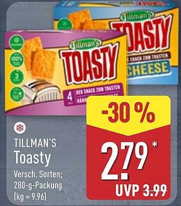 TILLMAN'S Toasty - Verschiedene Sorten; 280-g-Packung