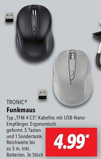 TRONIC® Funkmaus Typ „TFM 4 C3“