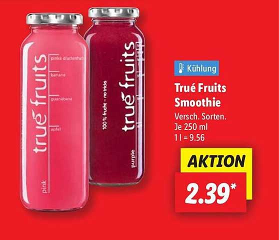 True Fruits Smoothies - Verschiedene Sorten