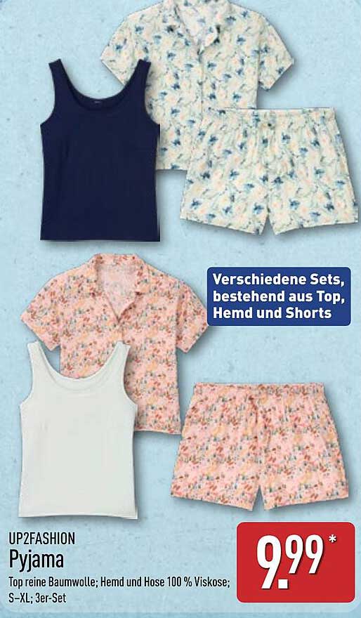 UP2FASHION Pyjama - 3er-Set
