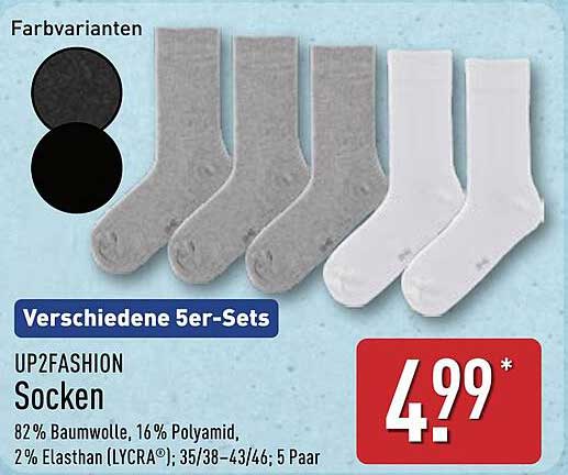 UP2FASHION Socken 5er-Set