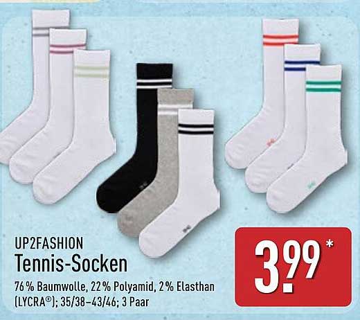 UP2FASHION Tennis-Socken 3 Paar