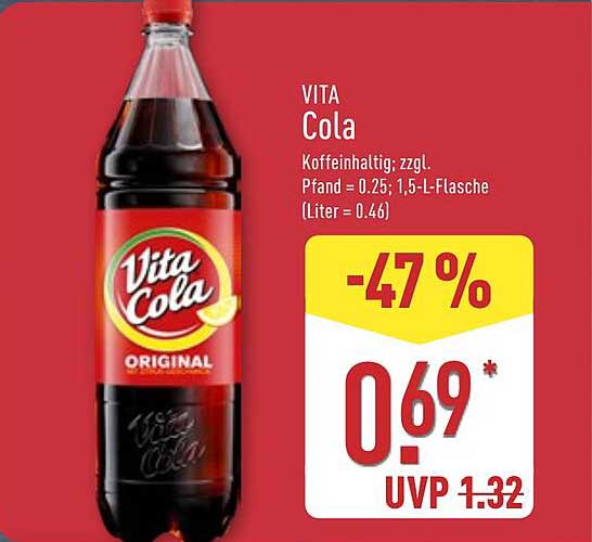 VITA Cola 1,5 L Flasche