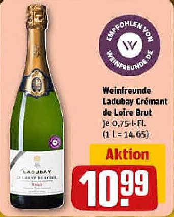 Weinfreunde Ladubay Crémant de Loire Brut je 0,75-l-Fl.
