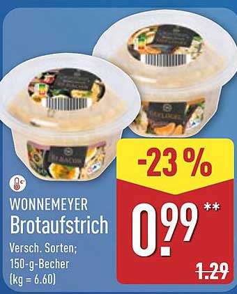 Wonnemeyer Brotaufstrich - Verschiedene Sorten, 150-g-Becher