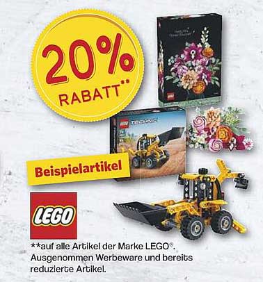 20% Rabatt auf alle Artikel der Marke LEGO®