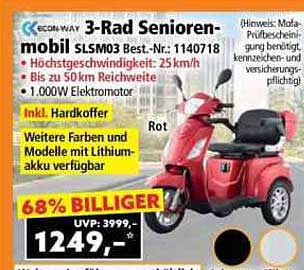 3-Rad Senioren-Mobil SLSM03