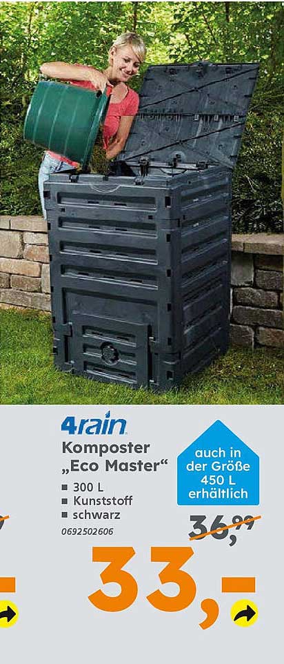 4rain Komposter „Eco Master“ 300 L - jetzt zum Sonderpreis!