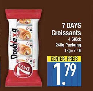 7 DAYS Croissants 4 Stück 240g Packung