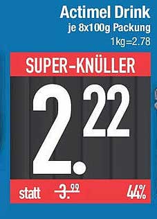 Actimel Drink je 8x100g Packung