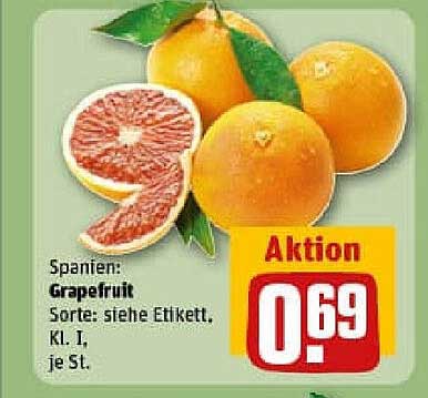 Aktion: Grapefruit - nur 0,69 € je Stück