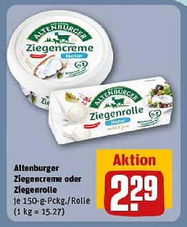 Alltenburger Ziegencreme oder Ziegenrolle