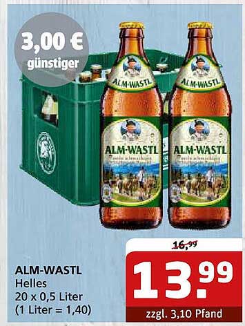 ALM-WASTL Helles 20 x 0,5 Liter