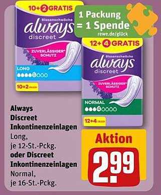 Always Discreet Inkontinenzeinlagen