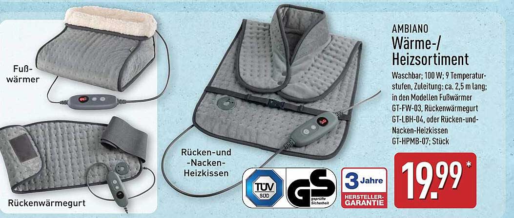 AMBIANO Wärme-/Heizsortiment