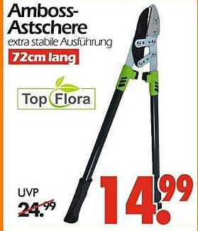 Amboss-Astschere - extra stabile Ausführung, 72cm lang