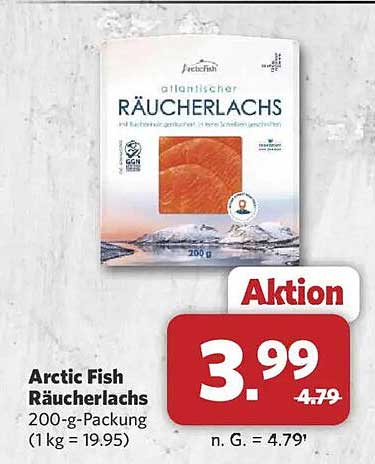 Arctic Fish Räucherlachs 200-g-Packung
