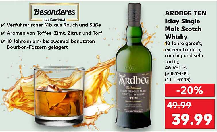 ARDROG TEN Islay Single Malt Scotch Whisky